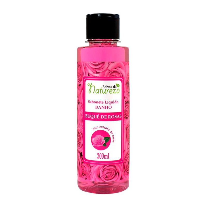 sabonete líquido seivas da natureza buquê de rosas 200ml