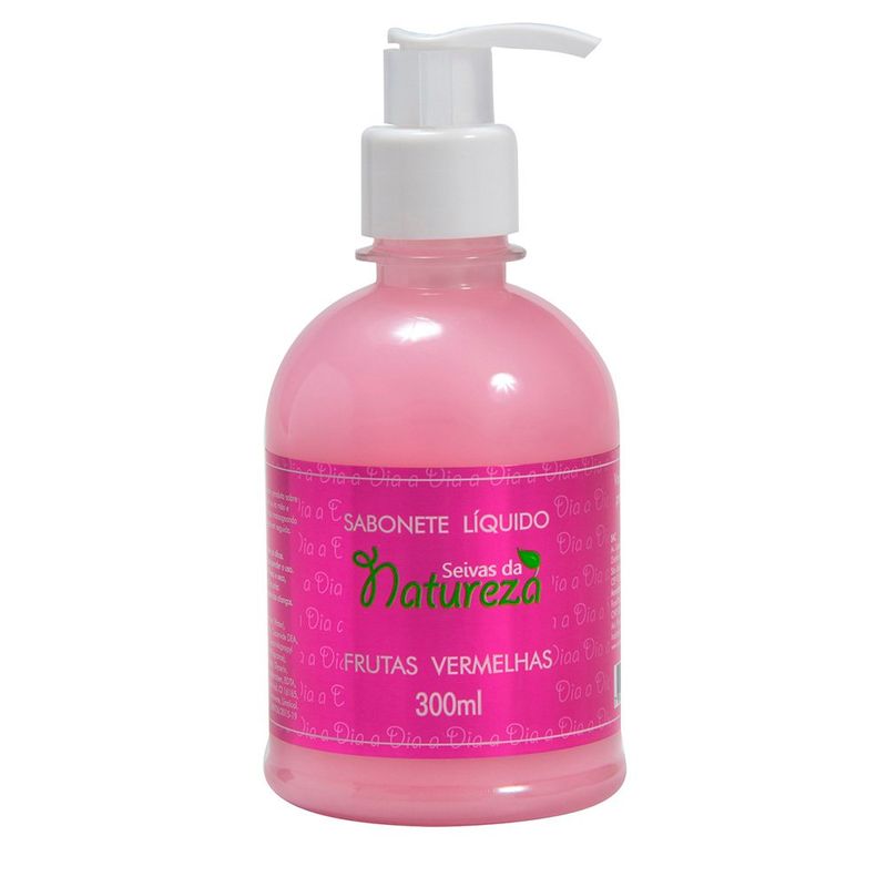 sabonete líquido seivas da natureza frutas vermelhas 300ml