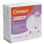 fralda de pano brancas cremer pinte & borde 15 unidades