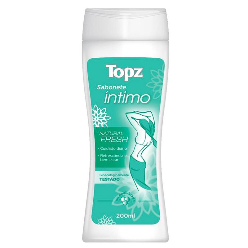 sabonete líquido íntimo topz natural fresh 200ml