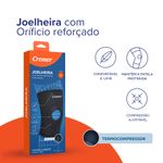 joelheira com orifício reforçado cremer g preto 1 unidade