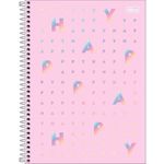 caderno tilibra happy universitário 16 matérias 256 folhas sortido 305464