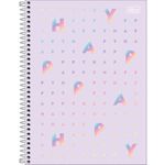 caderno tilibra happy universitário 16 matérias 256 folhas sortido 305464