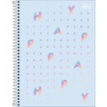 caderno tilibra happy universitário 16 matérias 256 folhas sortido 305464