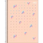 caderno tilibra happy universitário 16 matérias 256 folhas sortido 305464