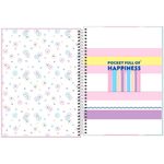caderno tilibra happy universitário 16 matérias 256 folhas sortido 305464