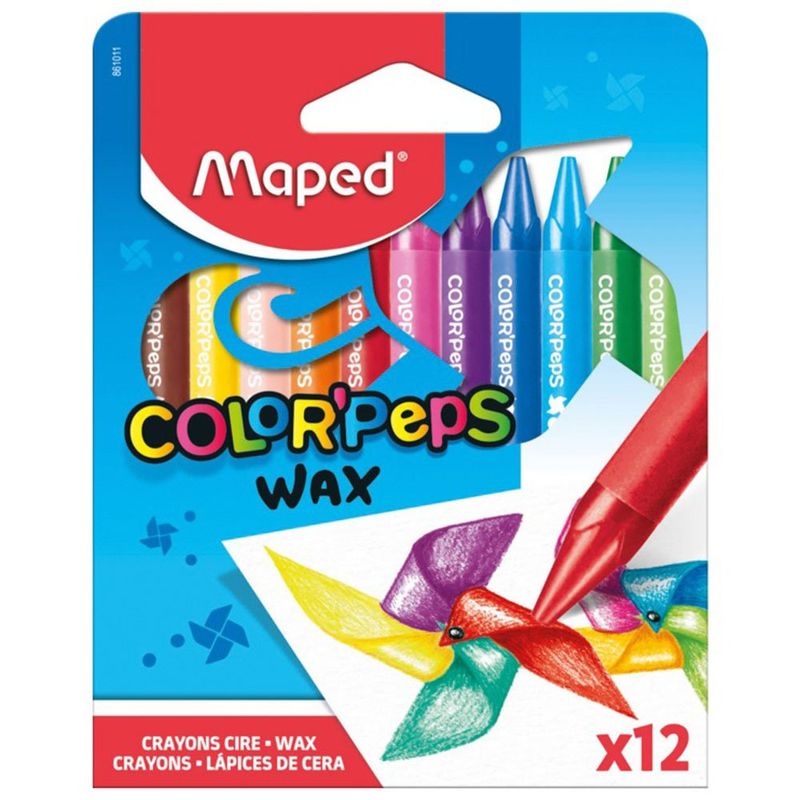 giz de cera maped colorpeps 12 cores 861011