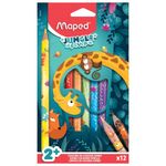 lápis de cor jungle fever 12 cores 863700