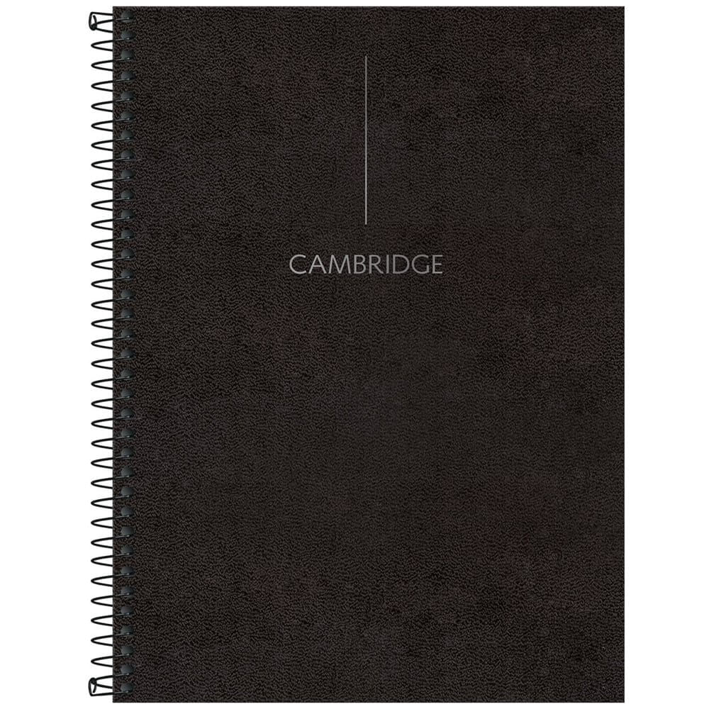 Caderno Universitário 1x1 80 Folhas Capa Dura Cambridge Preto