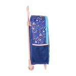 kit mochila de rodinha stitch + lancheira + estojo luxcel 3 peças azul (mp)