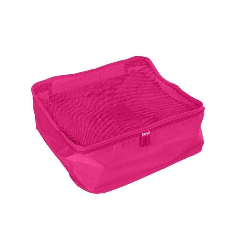 kit organizador de viagem polo king 6 peças pink pk03 (mp)