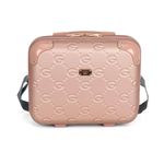 frasqueira de viagem luxcel 40x30cm rose fr10388ga (mp)