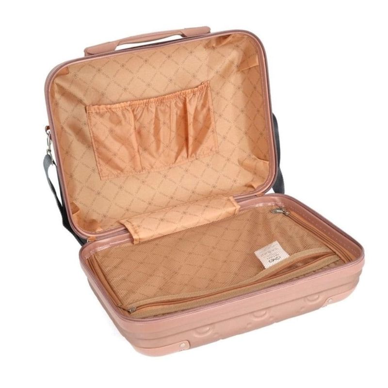 frasqueira de viagem luxcel 40x30cm rose fr10388ga (mp)