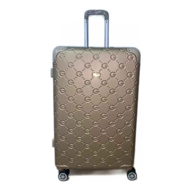 mala de viagem média luxcel 64cm champagne (mp)
