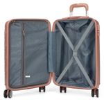 mala de viagem média luxcel 64cm champagne (mp)