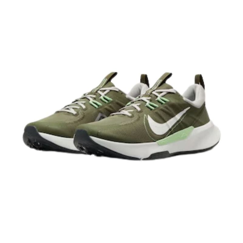 tênis masculino n°43 nike juniper trail 2 verde e branco (mp)