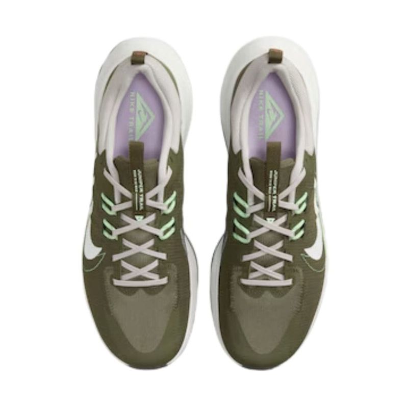 tênis masculino n°43 nike juniper trail 2 verde e branco (mp)