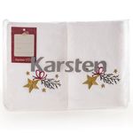jogo de toalhas lavabo karsten estrela guia 2 peças 30x50 3078126