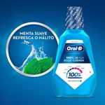 enxaguante bucal oral-b 100% menta refrescante 1l