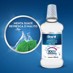 enxaguante bucal oral-b 100% menta refrescante 500ml