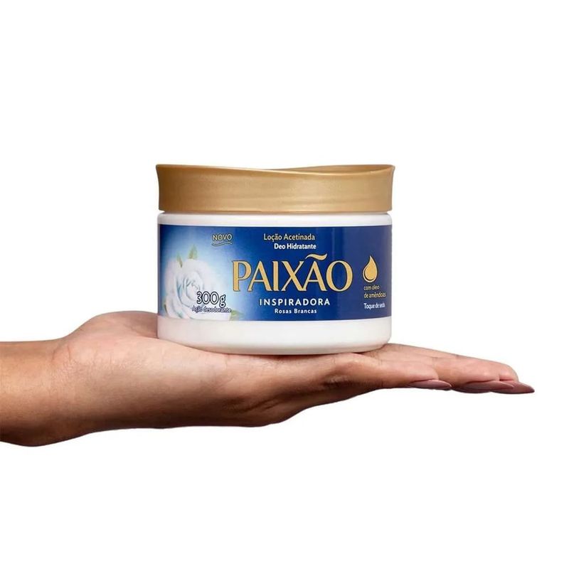 loção hidratante acetinada paixão inspiradora 300g