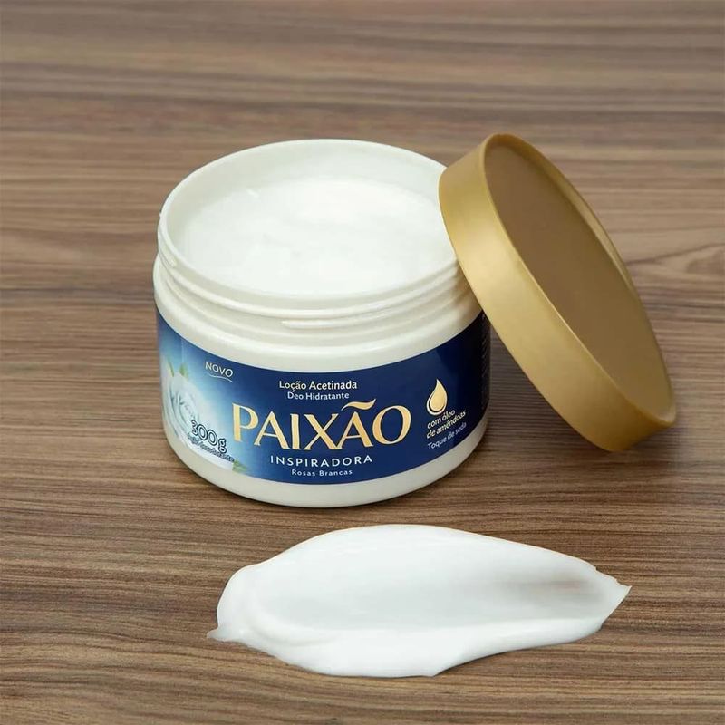 loção hidratante acetinada paixão inspiradora 300g