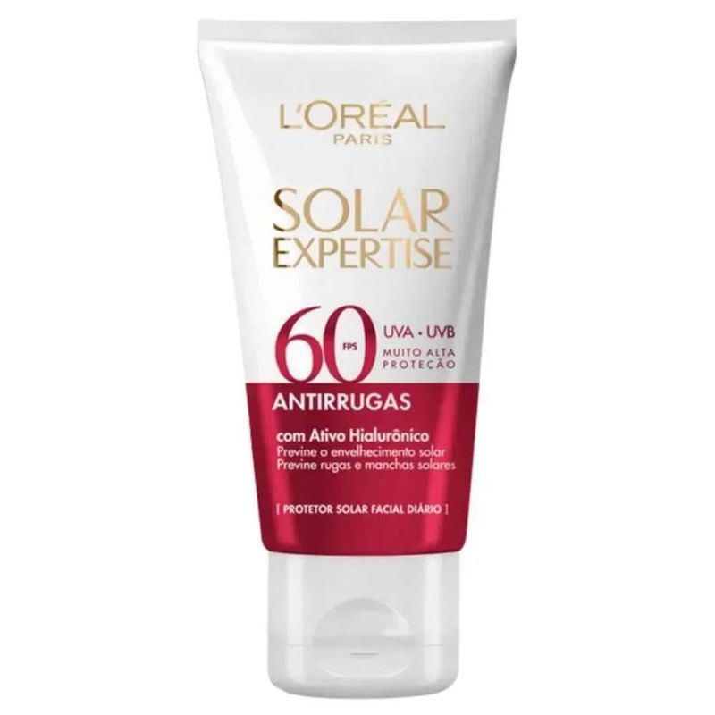 protetor solar facial l'oreal solar expertise antirrugas fps60 40g