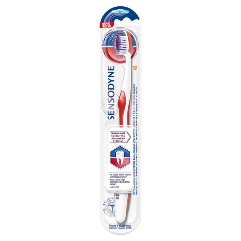 escova de dente sensodyne sensibilidade e gengivas macia 1 unidade