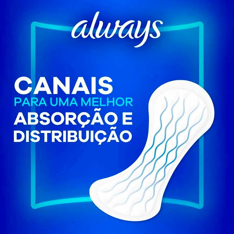 protetor diário always sem perfume respirável 80 unidades