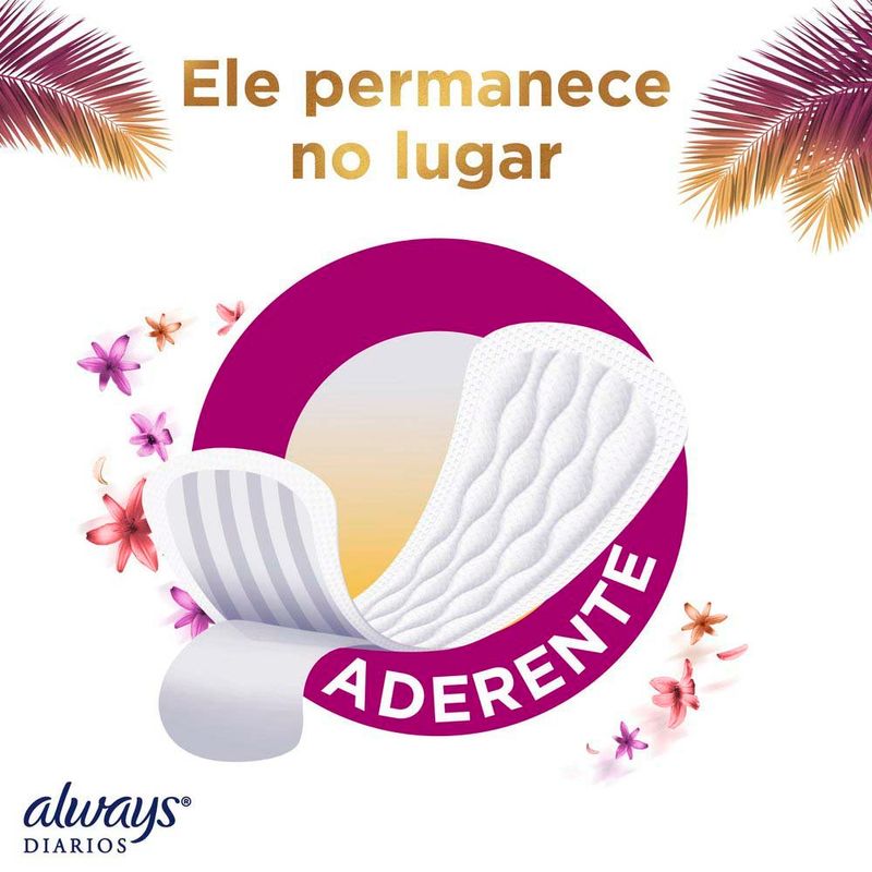 protetor diário always sensitive sem perfume 80 unidades