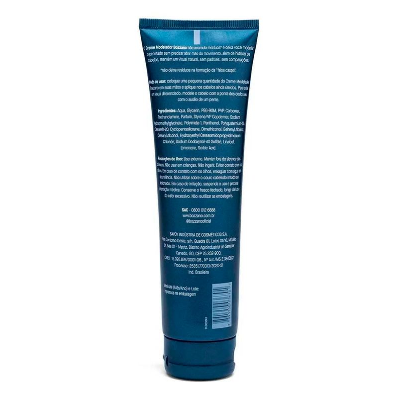 creme modelador capilar bozzano 140g