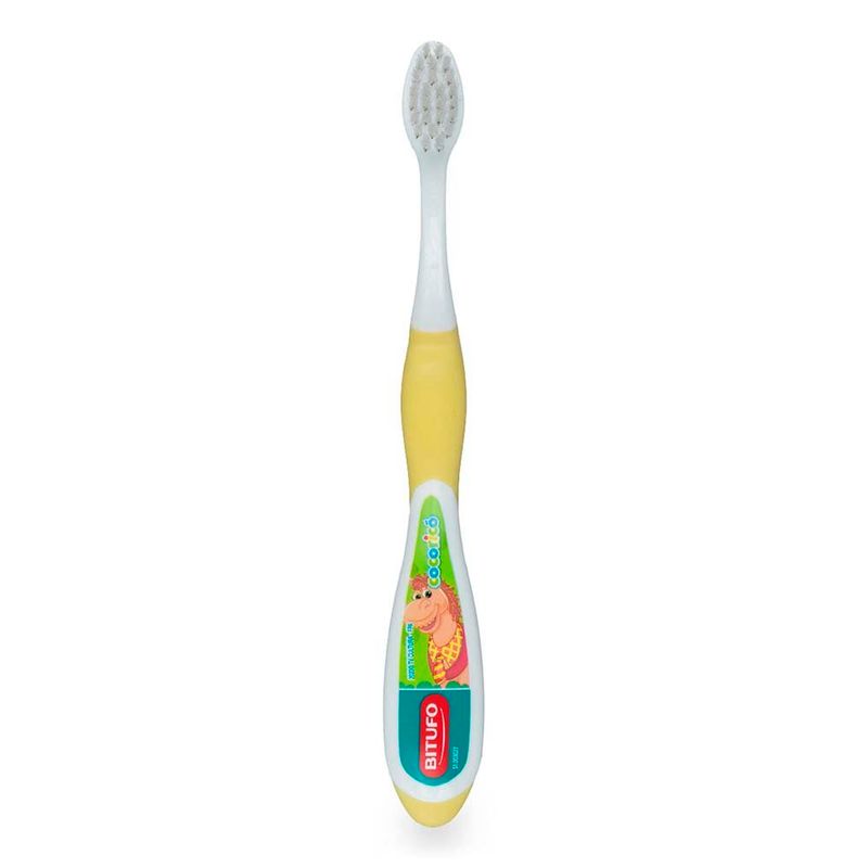 escova de dente bitufo cocoricó grandinhos 2 a 5 anos extramacia