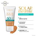 protetor solar facial l'oréal paris solar expertise antioleosidade fps60 cor 3.0 40g
