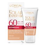 protetor solar facial l'oréal paris solar expertise antirrugas fps60 com cor 40g
