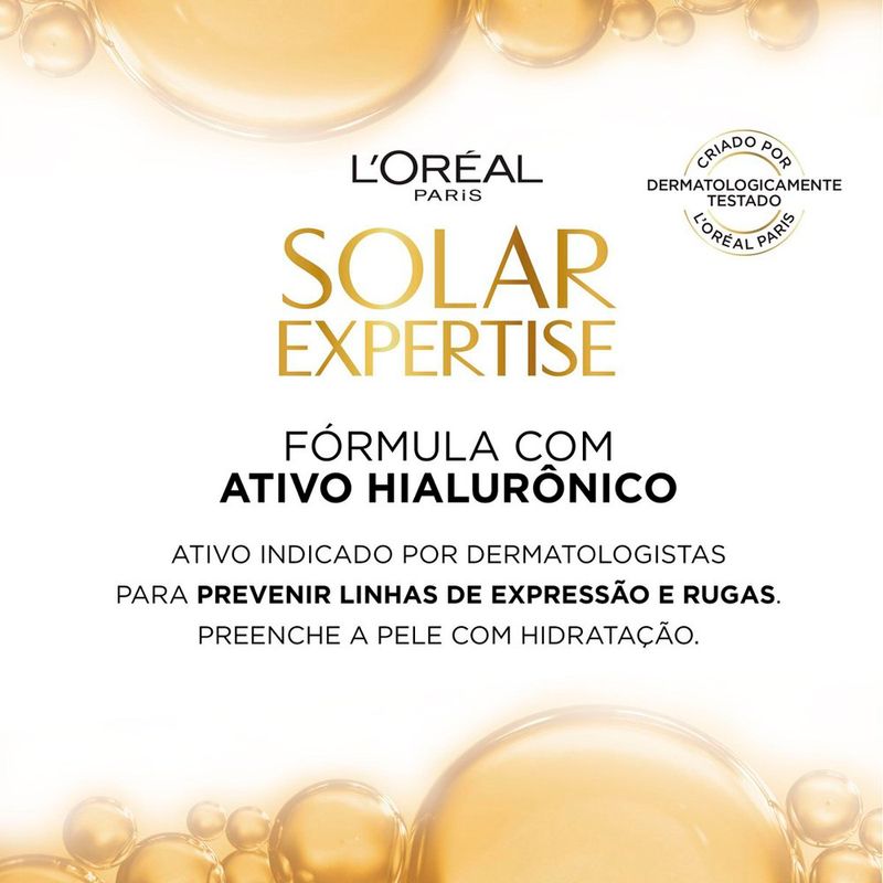 protetor solar facial l'oréal paris solar expertise antirrugas fps60 com cor 40g