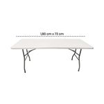 mesa dobrável artrilux armação de metal 180x73x73cm art-24-191 (mp)