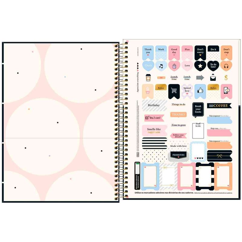 caderno tilibra west will 12 matérias 192 folhas sortido 350958