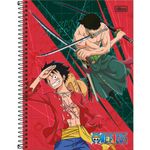 caderno tilibra one piece 1 matéria 80 folhas sortido 340448