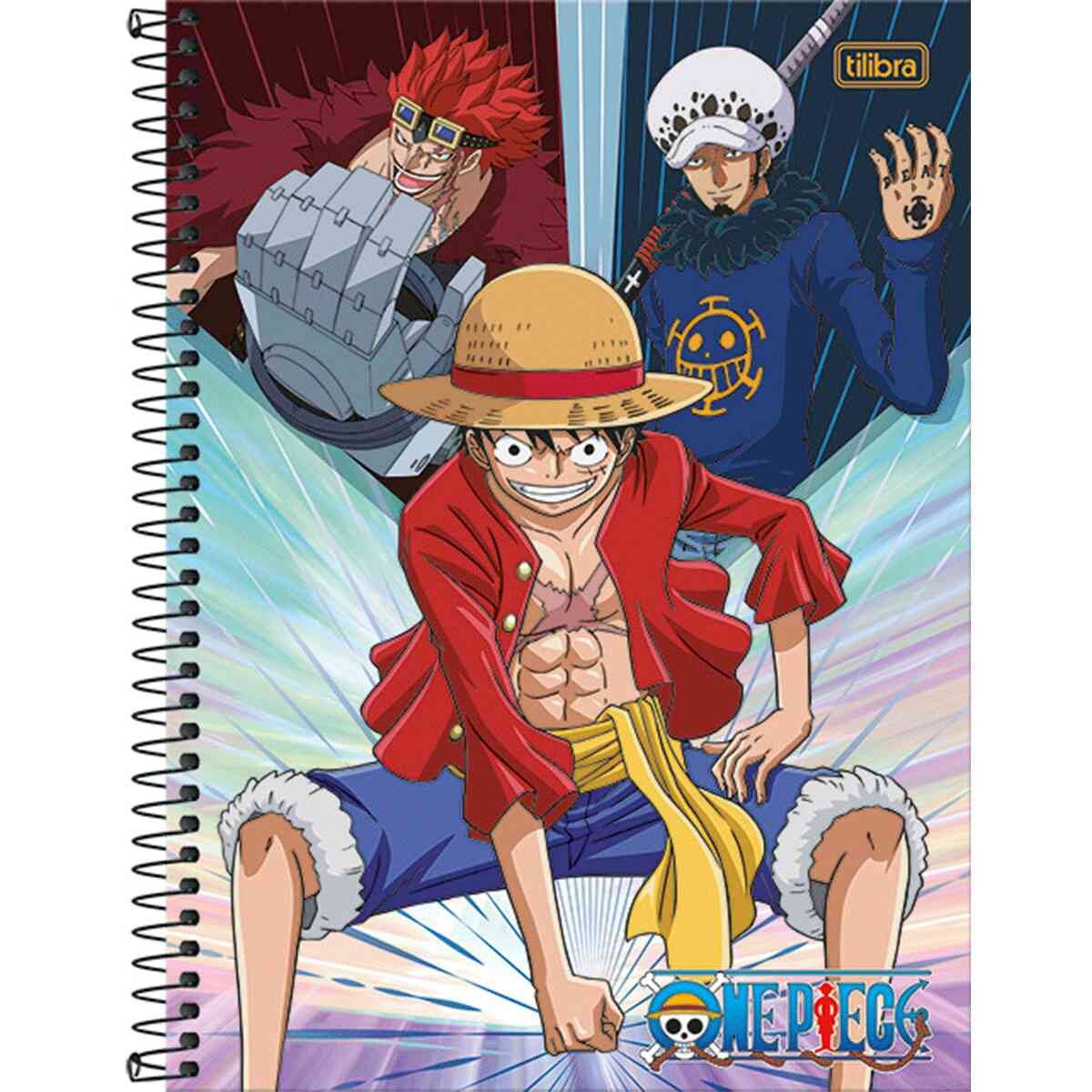 Caderno Universitário 10x1 160 Folhas Capa Dura One Piece