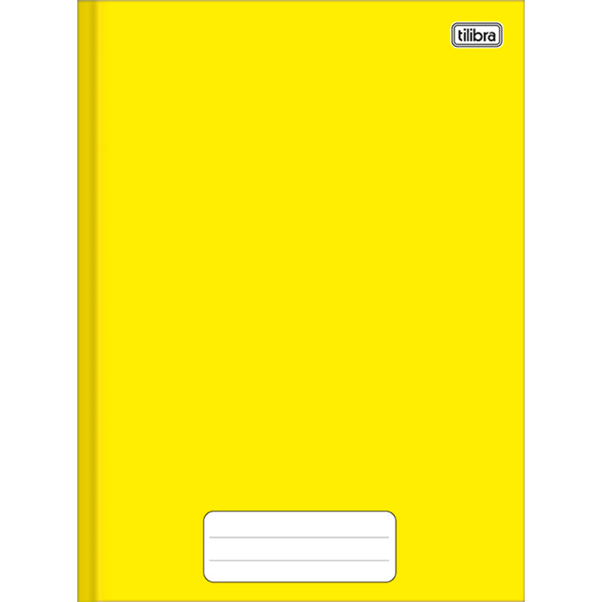 Caderno Brochura Capa Dura Universitário Pepper Amarelo 80 Folhas - Tilibra