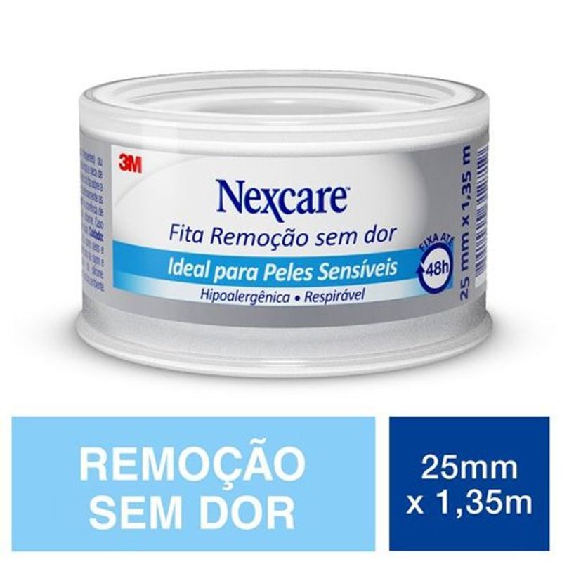 fita nexcare remoção sem dor 25mm x 1,35m