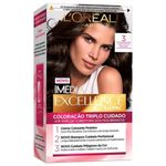 tinta para cabelo imédia excellence l'oréal paris castanho escuro 3