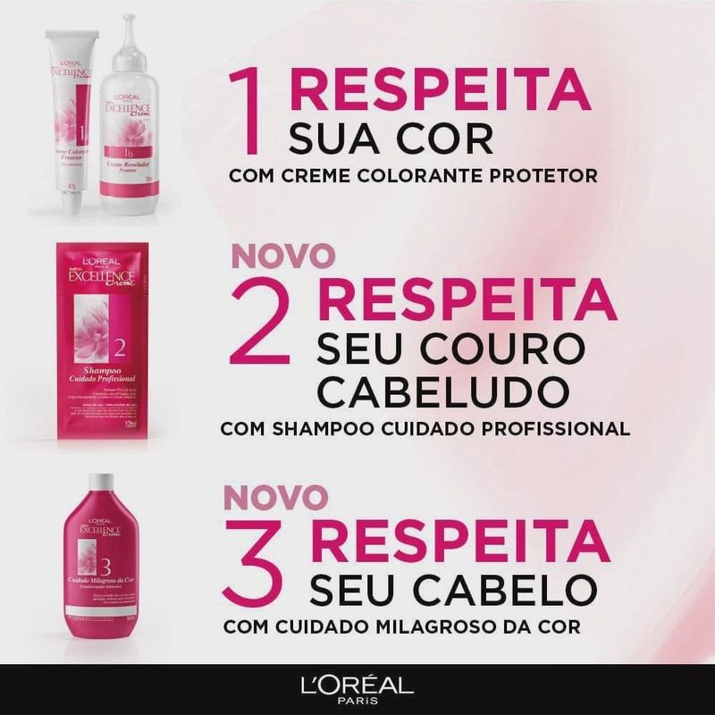 tinta para cabelo imédia excellence l'oréal paris castanho escuro 3