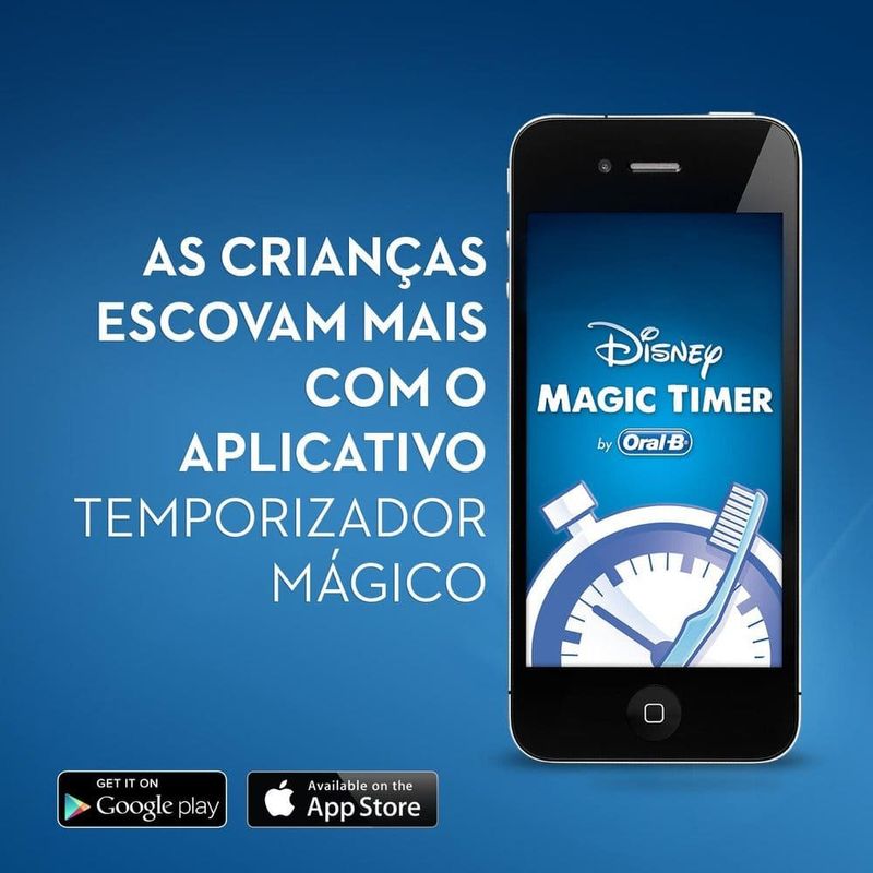 escova de dente elétrica infantil oral-b disney princesas 1 unidade