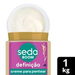 creme para pentear seda boom definição óleo de coco 1k