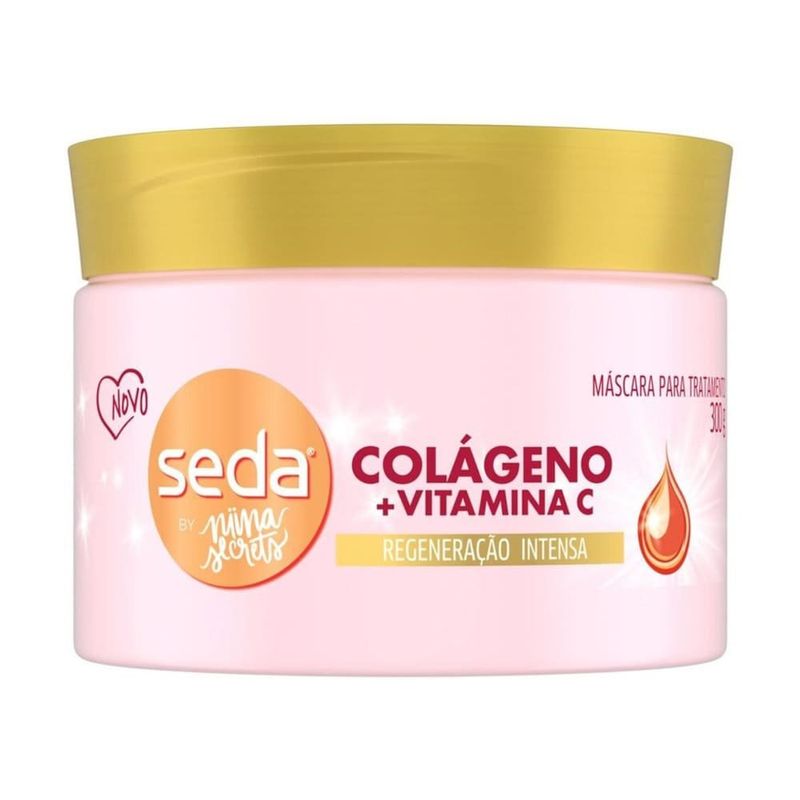 máscara de tratamento seda by niina secrets colágeno e vitamina c 300g