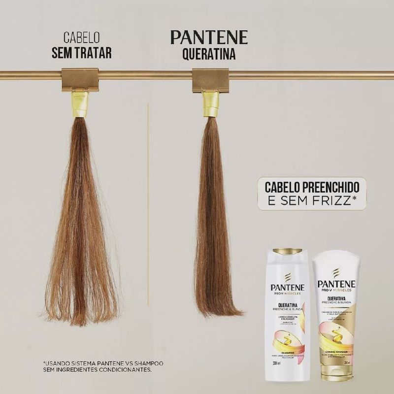 condicionador pantene pro-v queratina preenche e blinda 150ml