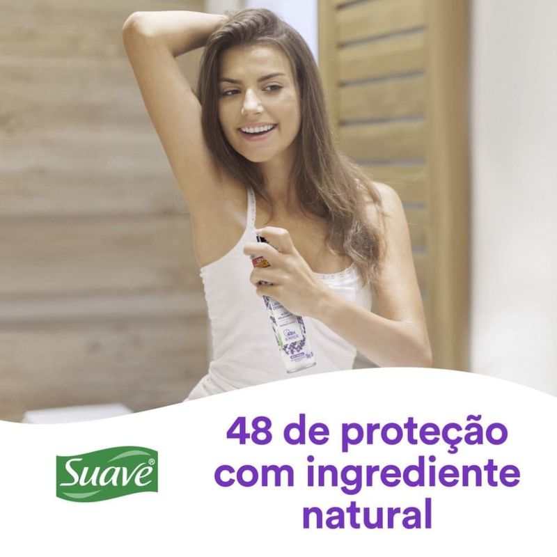 desodorante antitranspirante aerossol suave lavanda e erva doce 48h 200ml