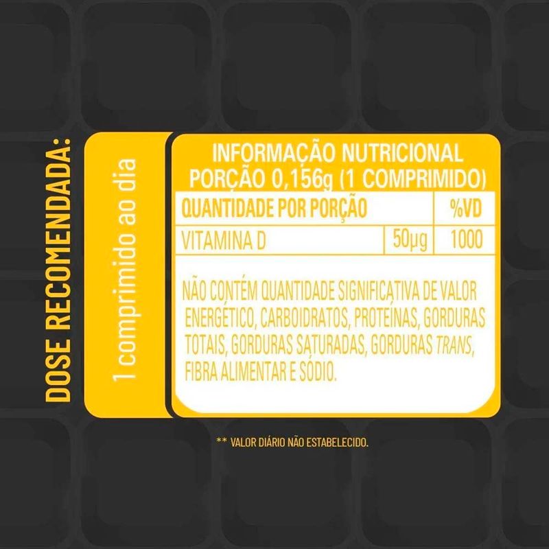 suplemento alimentar vitasay vitamina d3 2.000ui 90 comprimidos revestidos