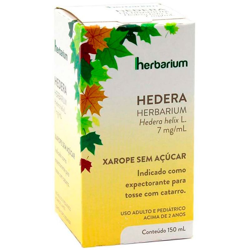 hedera herbarium 7mg/ml 150ml hedera helix l. xarope sem açúcar herbarium
